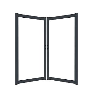 Boston maatwerk Dubbele poort groot max (B) 400cm (H) 200cm incl insteekslot