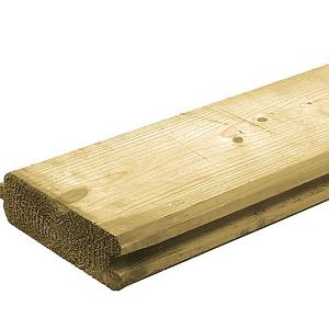 Groen Vuren FSC Damwand 4,5x13,5x360 cm– Duurzaam, Sterk en Veelzijdig