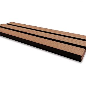 Douglas plank Tripple Rhombus Zwart/Douglas.  werkend;2,5x12x500 cm