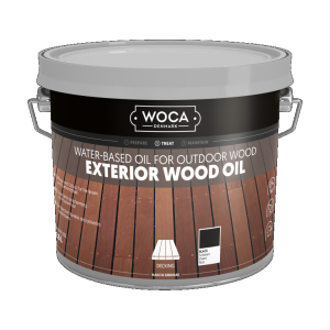 Woca Exterior Oil Zwart 2,5 ltr – Beschermt en verdiept de kleur van uw hout
