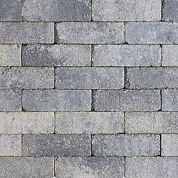 Stonique Trommelsteen Dikformaat 6 cm grijs/zwart