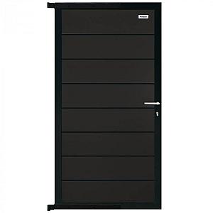 Elephant tuindeur ACP aluminium composiet 90x180 cm antraciet – met antraciet aluminium frame incl.