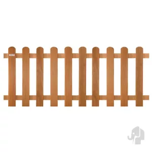 Elephant Tuinhek Kempas FSC Hardhout 3,5 x 180 x 80 cm – Fijne Ribbel, RVS Geschroefd