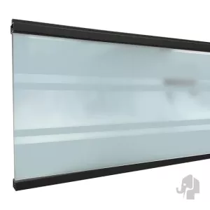 Elephant recht windscherm blank hardglas 122x180 cm – Stijlvolle beschutting voor elke tuin