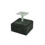 Tegel Beton Zwart Facet 15 cm incl. Verstelbare Plaat – Stijlvol, Sterk en Eenvoudig te Plaatsen