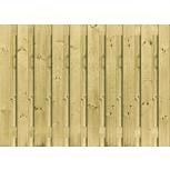 Grenen Scherm bij Beton – 21 Planks (130x180 cm): Duurzaam, stijlvol en perfect voor elke tuin