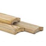 Grenen afdeklijst t.b.v. beton 4,4×9×180 cm – Duurzame afwerking voor betonconstructies