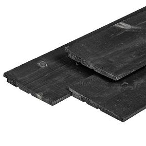 Vuren afdeklijst zwart gespoten t.b.v. beton 180 cm – Strakke afwerking en duurzame bescherming