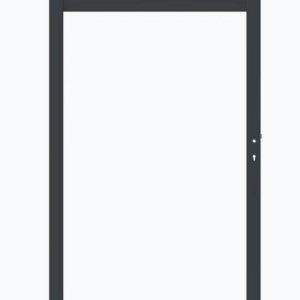 Boston alu vulbaar poortframe 120x183 cm RAL9005 incl insteekslot