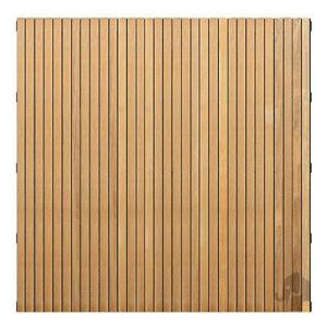 Elephant Schutting Stripes Black Hardhout FSC Gevingerlast 4,5x180x180 cm Bruin/Zwart RVS Geschroefd