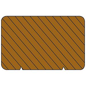 Bangkirai balk v-groeven Premium 4,2x6,5x366 cm