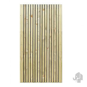 Elephant tuindeur Stripes/Lines Black verd. Vuren FSC 50x1000x1790mm met smalle delen / zwarte doek