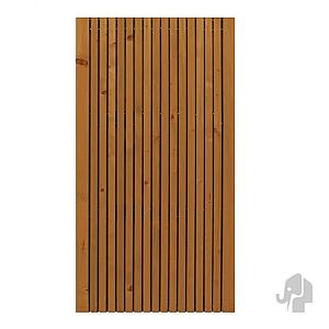 Elephant tuindeur Stripes Black bruin verd. Vuren FSC  50x1000x1790mm met smalle delen / zwarte doek