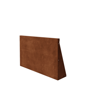 Cortenstaal keerwand - Recht - 100 x 60 cm