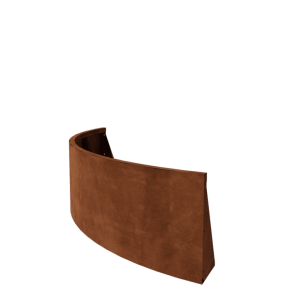 Cortenstaal keerwand - Buitenbocht - 150 x 150 x 50 cm