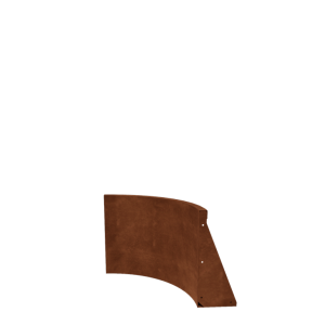 Cortenstaal keerwand - Binnenbocht - 50 x 50 x 50 cm