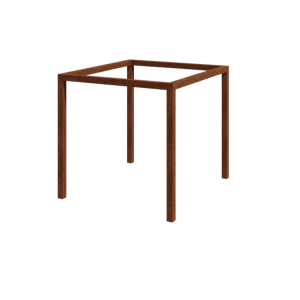 Cortenstaal pergola - Vierkant - 274 x 250 x 230 cm - Zonder betonpoer