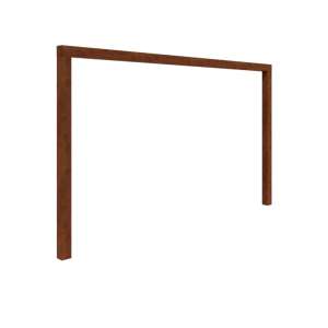 Cortenstaal pergola - Recht - 400 x 230 cm - Zonder betonpoer