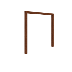 Cortenstaal pergola - Recht - 250 x 230 cm - Zonder betonpoer