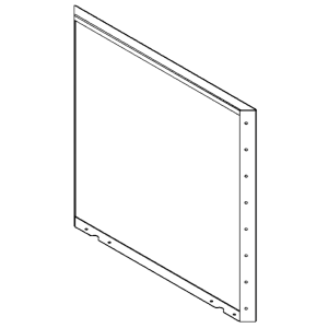 Cortenstaal plantenbak - paneel - 80 x 80 cm