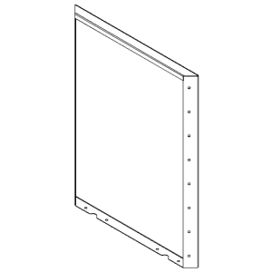 Cortenstaal plantenbak - paneel - 80 x 60 cm