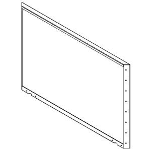 Cortenstaal plantenbak - paneel - 80 x 120 cm