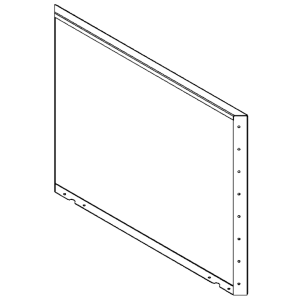 Cortenstaal plantenbak - paneel - 80 x 100 cm