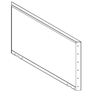 Cortenstaal plantenbak - paneel - 60 x 100 cm