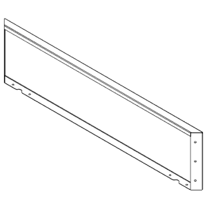Cortenstaal plantenbak - paneel - 30 x 120 cm