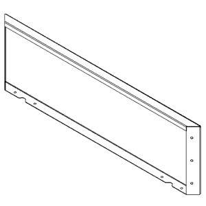 Cortenstaal plantenbak - paneel - 30 x 100 cm