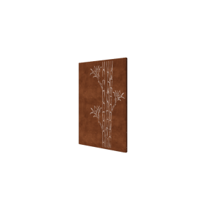 Cortenstaal paneel - Bamboe - 120 x 6 x 190 cm