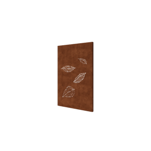 Cortenstaal paneel - Bladeren 3 - 120 x 6 x 190 cm