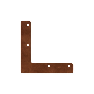 Cortenstaal plantenbak - Koppelplaat - L-vorm