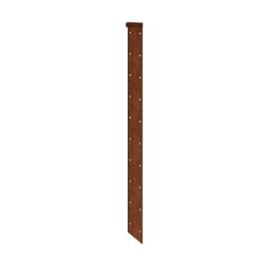 Cortenstaal plantenbak - Hoekstuk 180° - 70 cm