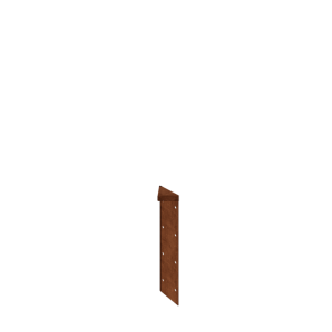 Cortenstaal plantenbak - Hoekstuk 180° - 40 cm