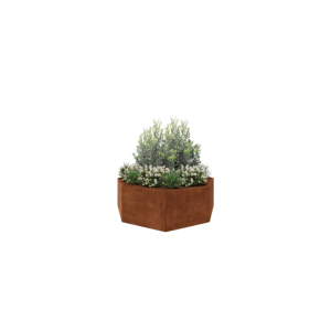 Cortenstaal plantenbak - Achthoek - 193,1 x 193,1 x 60 cm - Zonder bodemplaat