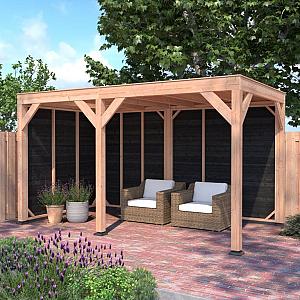 Douglas Overkapping Zwart Zweeds Rabat 450x250 – Modern en Duurzaam