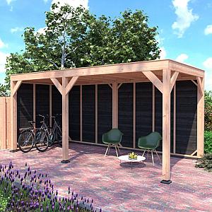 Douglas Overkapping Zwart Zweeds Rabat 550x250 A-Sym/2 – Ruim, Modern en Duurzaam