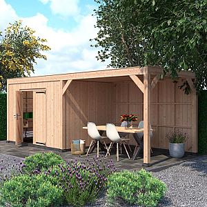 Douglas Tuinhuis Halfhouts Rabat – 700x250 cm – Compact en Duurzaam