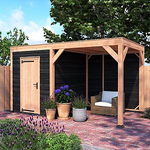 Douglas Tuinhuis Zwart Zweeds Rabat – 450x250 cm – Compact en Stijlvol