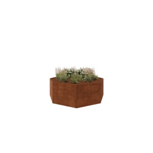 Cortenstaal plantenbak - Achthoek - 241,4 x 241,4 x 80 cm - Zonder bodemplaat