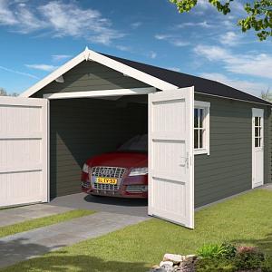 Garage Dillon 300x540 cm Greengrey-Wit – Ruime en Duurzame Oplossing voor Uw Auto en Opslag
