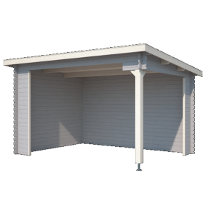 Overkapping Lara 380x275 cm Platinumgrey-Wit – Ruime en Stijlvolle Buitenbeleving