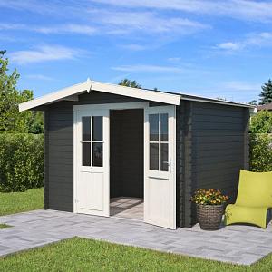 Tuinhuis Baltimore 292x230 cm Carbongrey-Wit van Noord-Europees Vuren