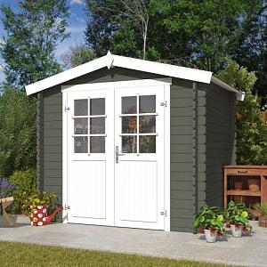 Tuinhuis Ingo 230x175 cm Greengrey-Wit van Noord-Europees Vuren