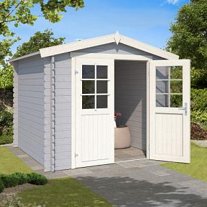 Tuinhuis Ingo 230x230 cm Platinumgrey-Wit van Noord-Europees Vuren