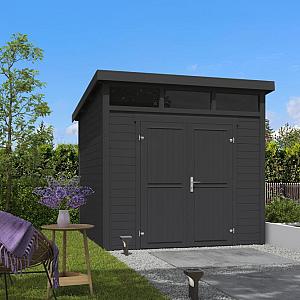 Tuinhuis Kibo 3 250x250 cm Carbongrey van Noord-Europees Vuren