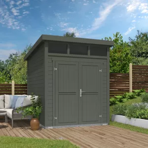 Tuinhuis Kibo 2 200x250 cm Greengrey van Noord-Europees Vuren