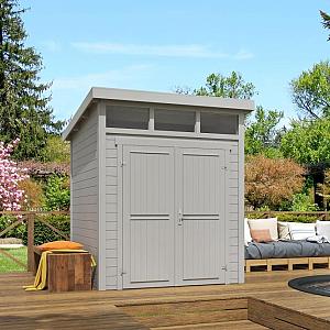 Tuinhuis Kibo 1 200x200 Platinumgrey-Wit