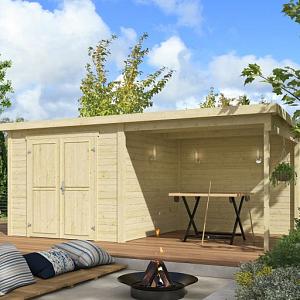 Tuinhuis Lars 500x250 cm onbehandeld noordeuropees vuren